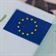 Symbol of european union on banknote