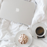 coffee, cup, macbook