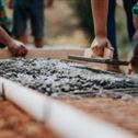 Selective focus photography cement