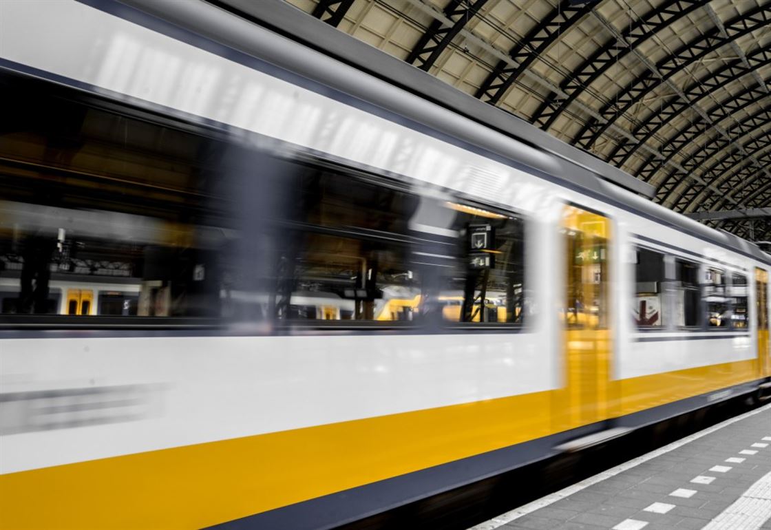 train, speed, in transit