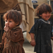 children, crying, eating