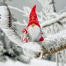 santa claus, figurine, snow
