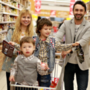 family, shopping center, purchase