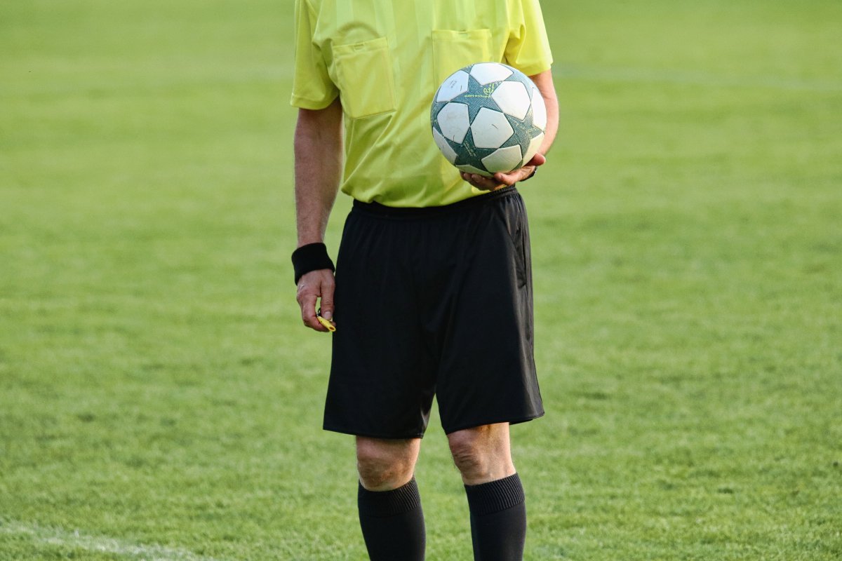 soccer, ball, referee