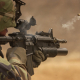 soldier, submachine gun, war