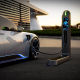 car, electric car, charging station