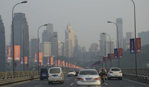 city, smog, china