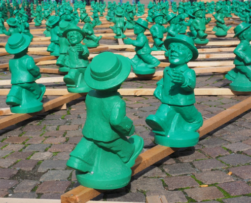 green men, art, artwork
