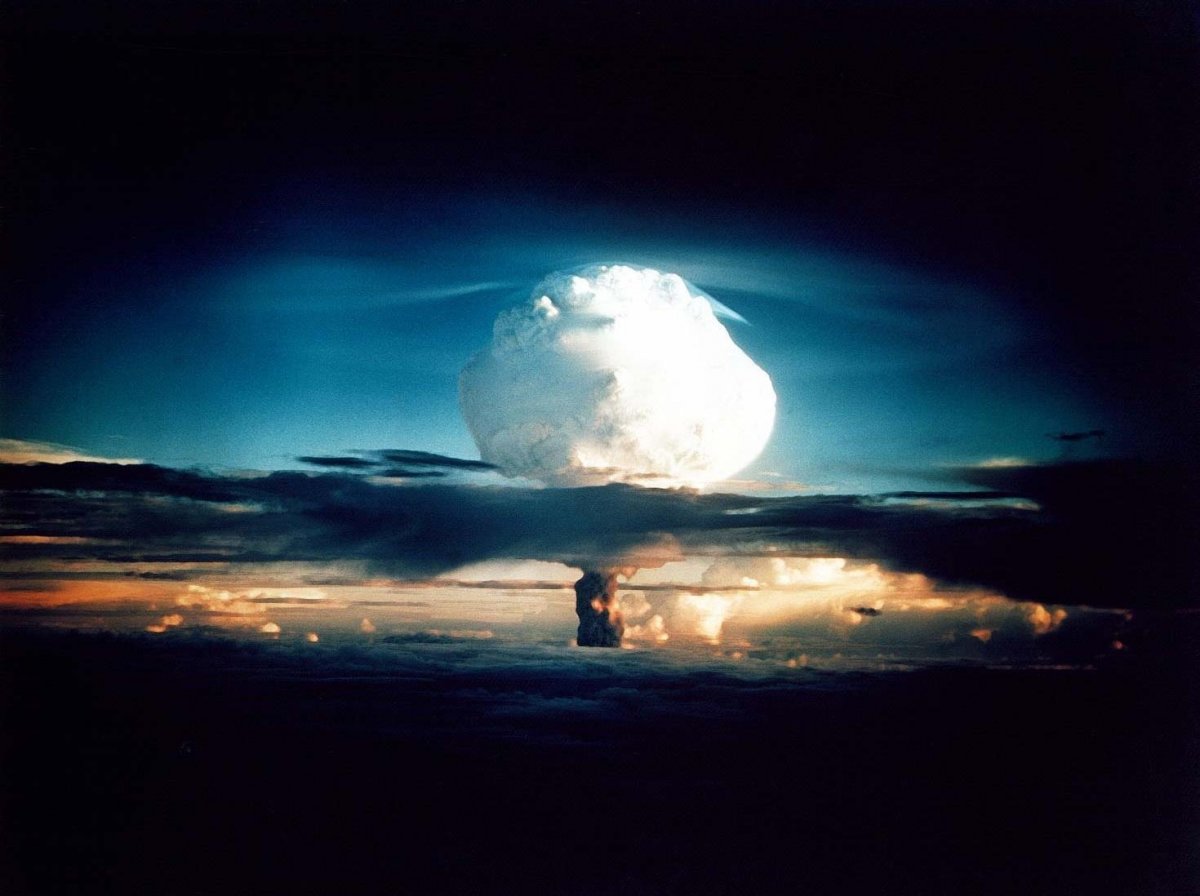 hydrogen bomb, atomic bomb, nuclear explosion