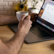 laptop, work, coffee