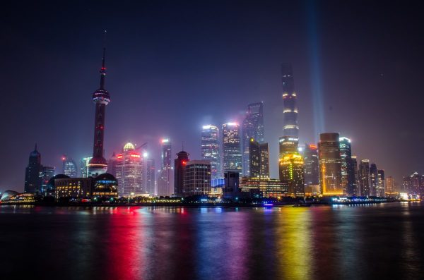 shanghai, city night view, the bund