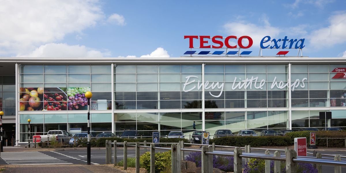 Tesco Supermarket Sign Logo And Slogan Royalty Free Image 1570525443