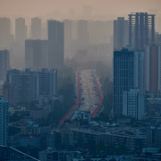 city, smog, buildings