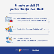 Infografic_Servicii BT pentru clientii Idea Bank Infografic Servicii Bt Pentru Clientii Idea Bank