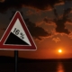 sunset, sea, the sun