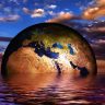 earth, globe, water
