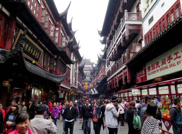 shanghai, historic center, renmin road