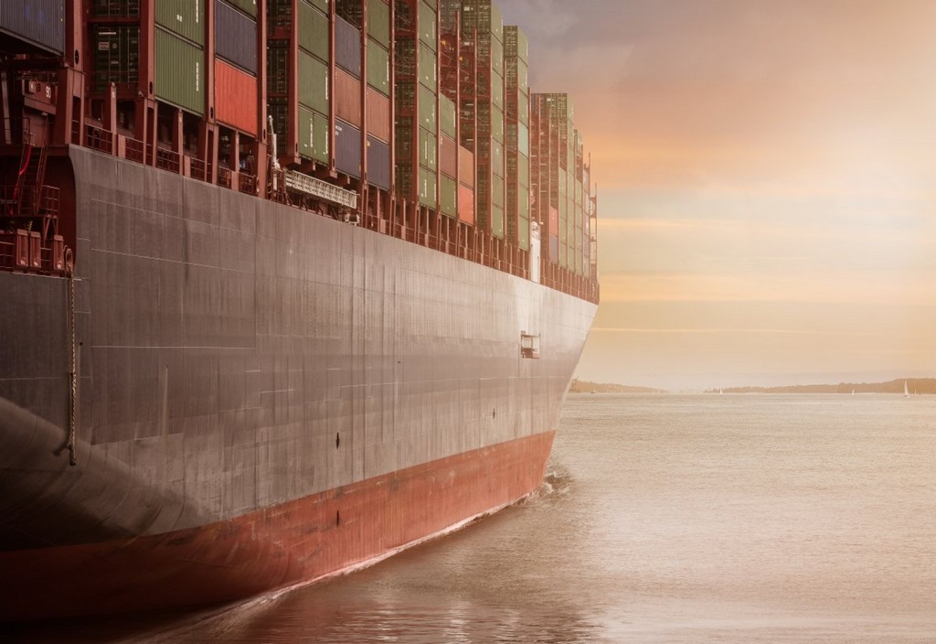container, container ship, port