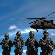 police, helicopter, military