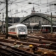 train, tracks, train station
