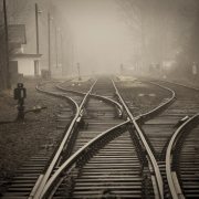 vias, train, railway