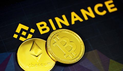 Ethereum and Bitcoin next to the Binance logo