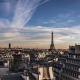 paris, eiffel tower, roof