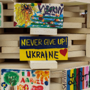 The photo was taken in Prague city in August 2019.We haven't given up. Ukrainians will never give up their freedom.