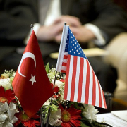 Turkish And American Flags