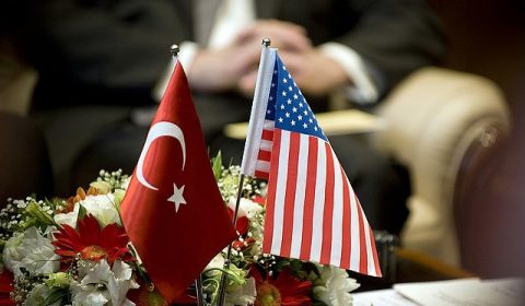 Turkish And American Flags