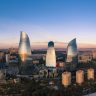 Baku Cityscape with Flame Towers