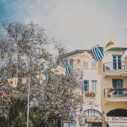 cyprus, house, flags