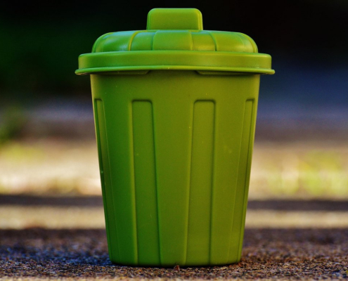 garbage can, garbage, bucket