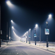 streetlight, night, city