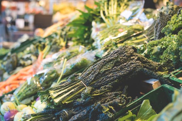 Close up of vegetables in market