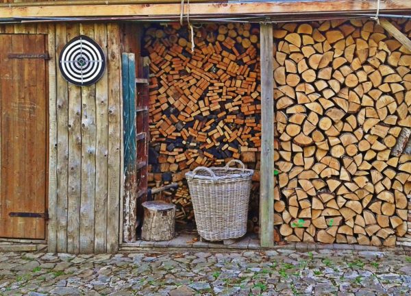 firewood, logs, pile of wood