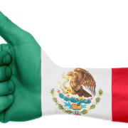 mexico, flag, hand