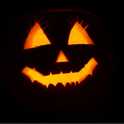 pumpkin, halloween, illuminated