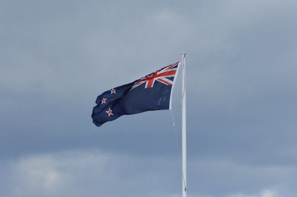 flag, new zealand, wind