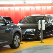 Electric vehicles charging.