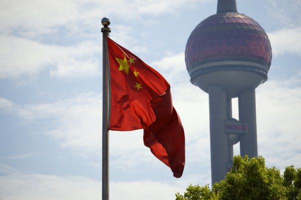 flag, china, shanghai