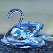 swarovski, swan, crystal