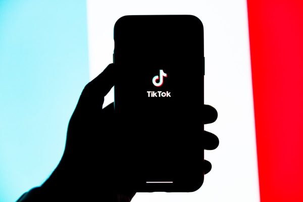 TikTok running on iPhone