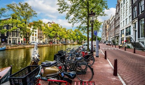 amsterdam, street, canal