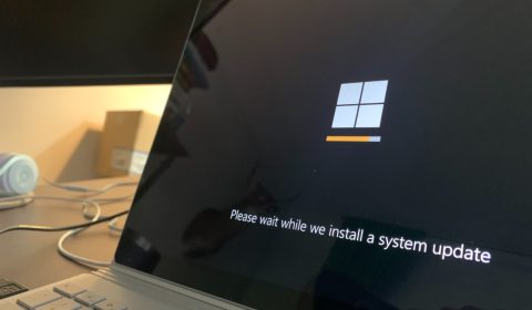 Microsoft Windows update screen