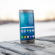 Silver samsung smartphone