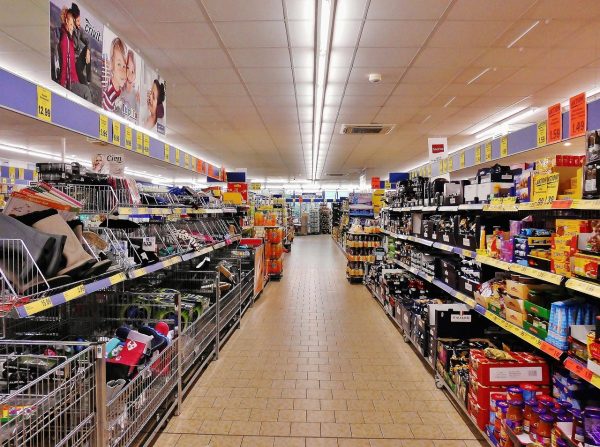 supermarket, shelves, shopping