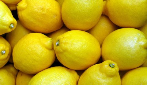 lemons, fruits, food