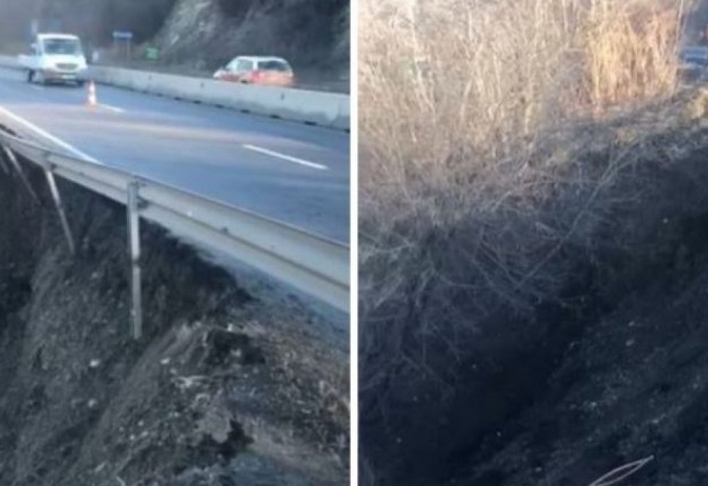 surpare terasament Valea Prahovei Surpare Terasament Valea Prahovei