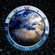clock, globe, earth